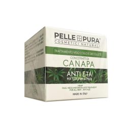 Pellepura Crema anti età viso collo Canapa