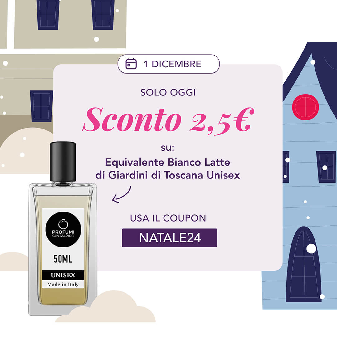 Sconto di 2,50€ su Equivalente Bianco Latte di Giardini di Toscana Unisex